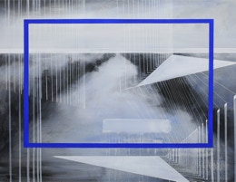 lucrezia minerva quadri concettuali forma minimalismo colore home studio desing blu