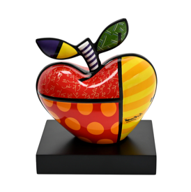 romero britto porcellana sculture pop art color goebel multiplo regalo arte contemporanea big apple