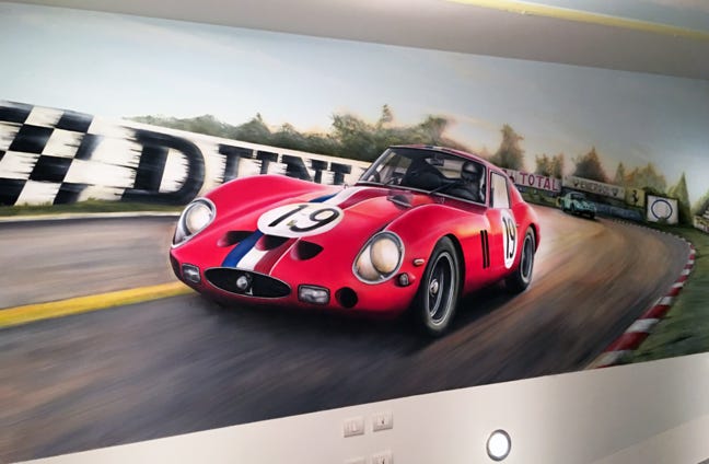 arte murale decorazione opere streetart popart rho milano lombardia deisgn proggetto  ferrari 250gto